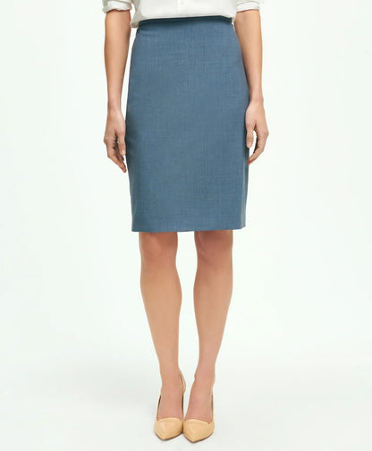 Brooks Brothers Women The Essentials Brooks Brothers Stretch Wool Pencil Skirt