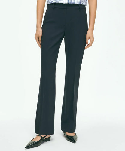 Brooks Brothers Women The Essentials Brooks Brothers Stretch Wool Flare Leg Trousers