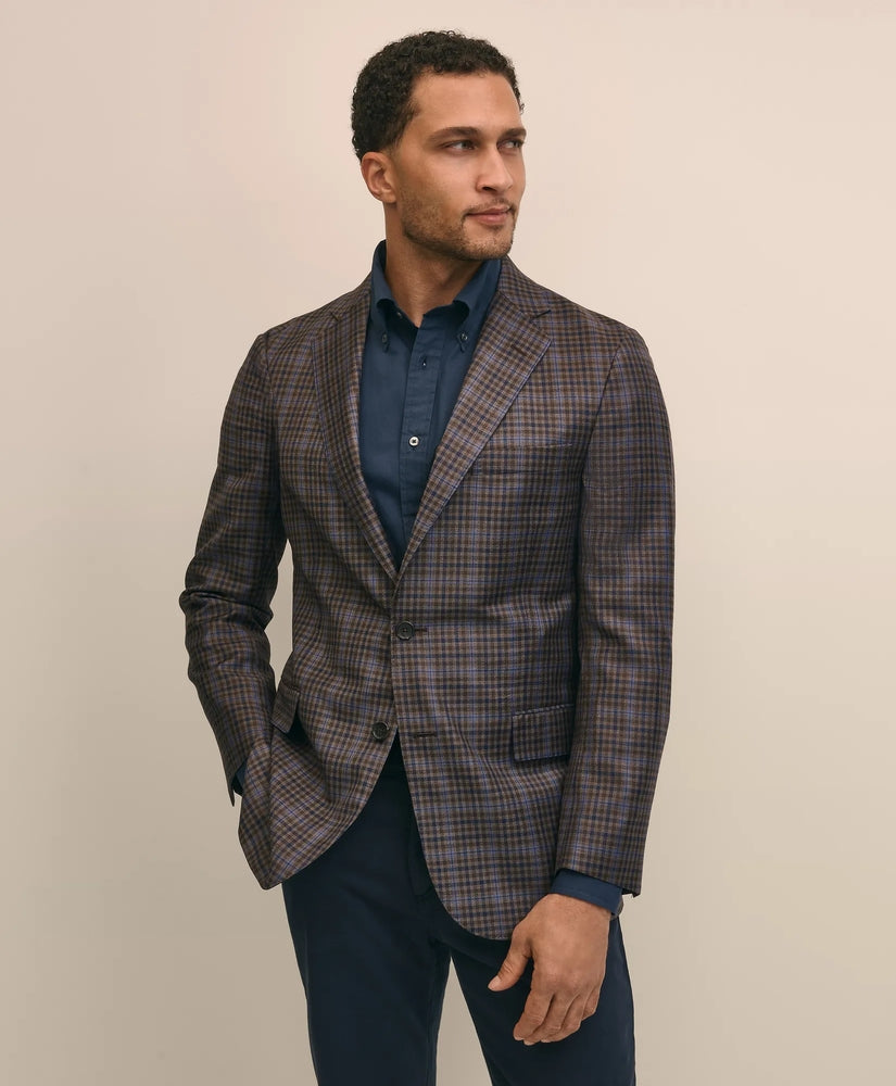 Brooks Brothers Sale Classic Fit Wool Plaid-Gingham Sport Coat