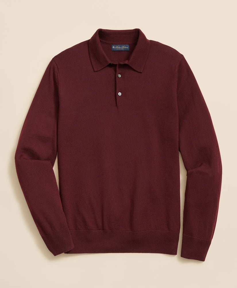 Brooks Brothers Men Ultimate Merino Wool Polo Sweater