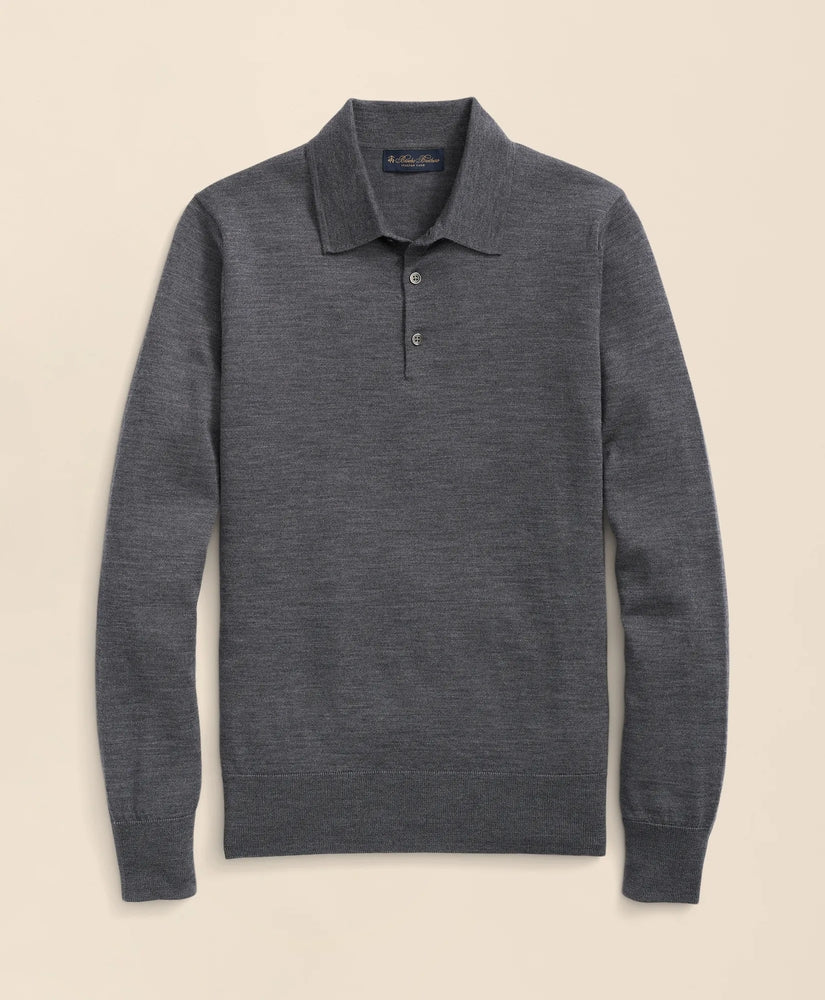 Brooks Brothers Men Ultimate Merino Wool Polo Sweater