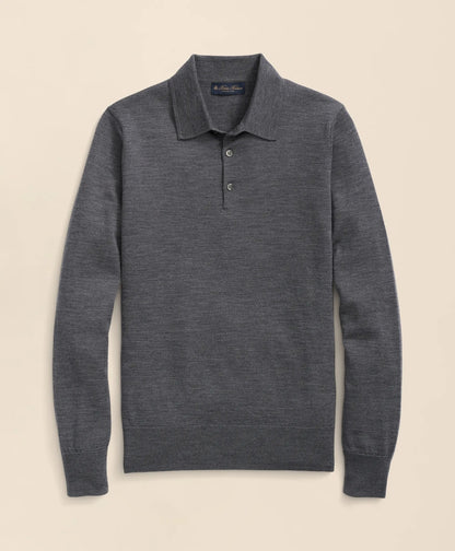 Brooks Brothers Men Ultimate Merino Wool Polo Sweater