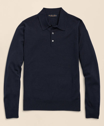 Brooks Brothers Men Ultimate Merino Wool Polo Sweater