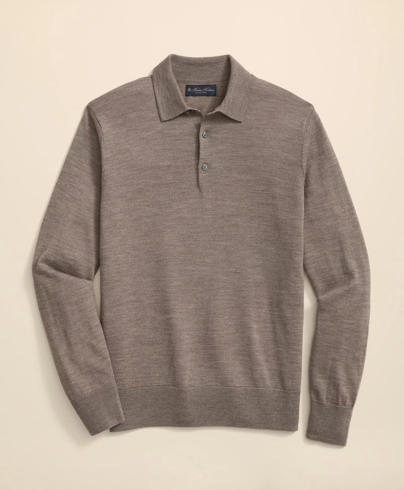 Brooks Brothers Men Ultimate Merino Wool Polo Sweater
