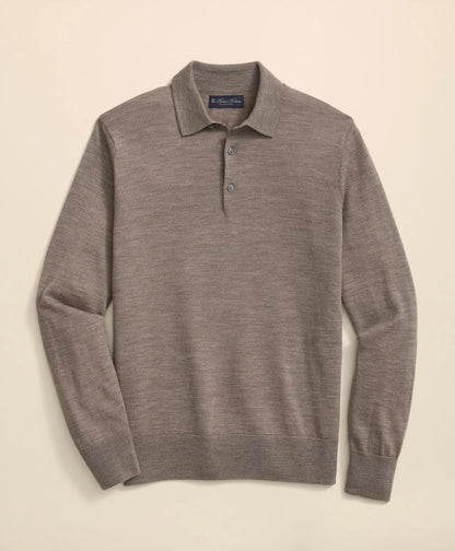Brooks Brothers Men Ultimate Merino Wool Polo Sweater