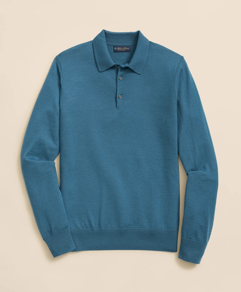 Brooks Brothers Men Ultimate Merino Wool Polo Sweater