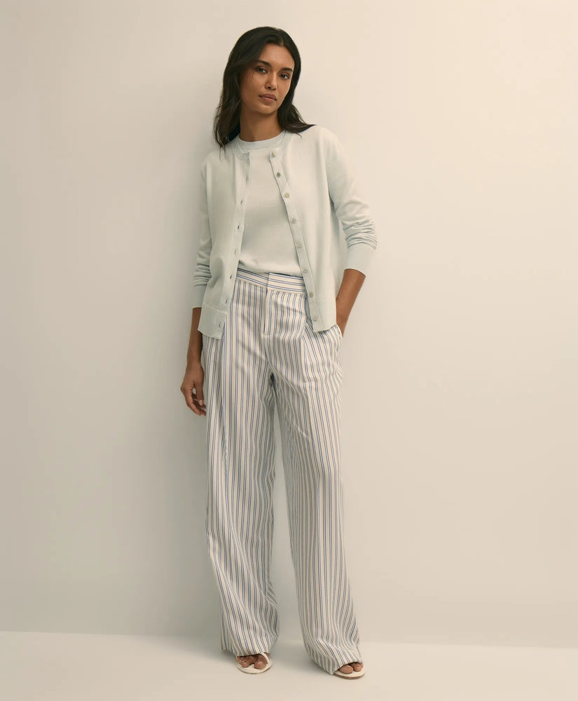 Brooks Brothers Sale Viscose Striped Pants