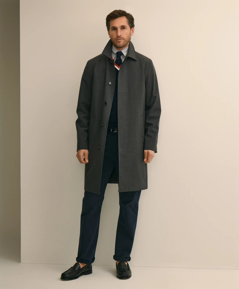 Brooks Brothers Men Water Repellent Trench Coat