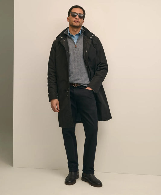 Brooks Brothers Men Water-Resistant Raincoat