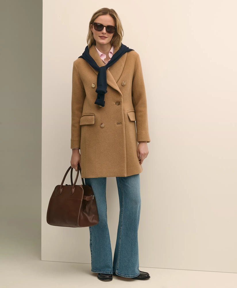 Brooks Brothers Sale Wool Oversized Shawl Collar Coat