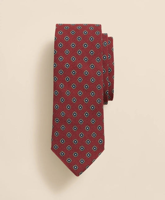 Brooks Brothers Men Wool-Silk Medium Square Tie