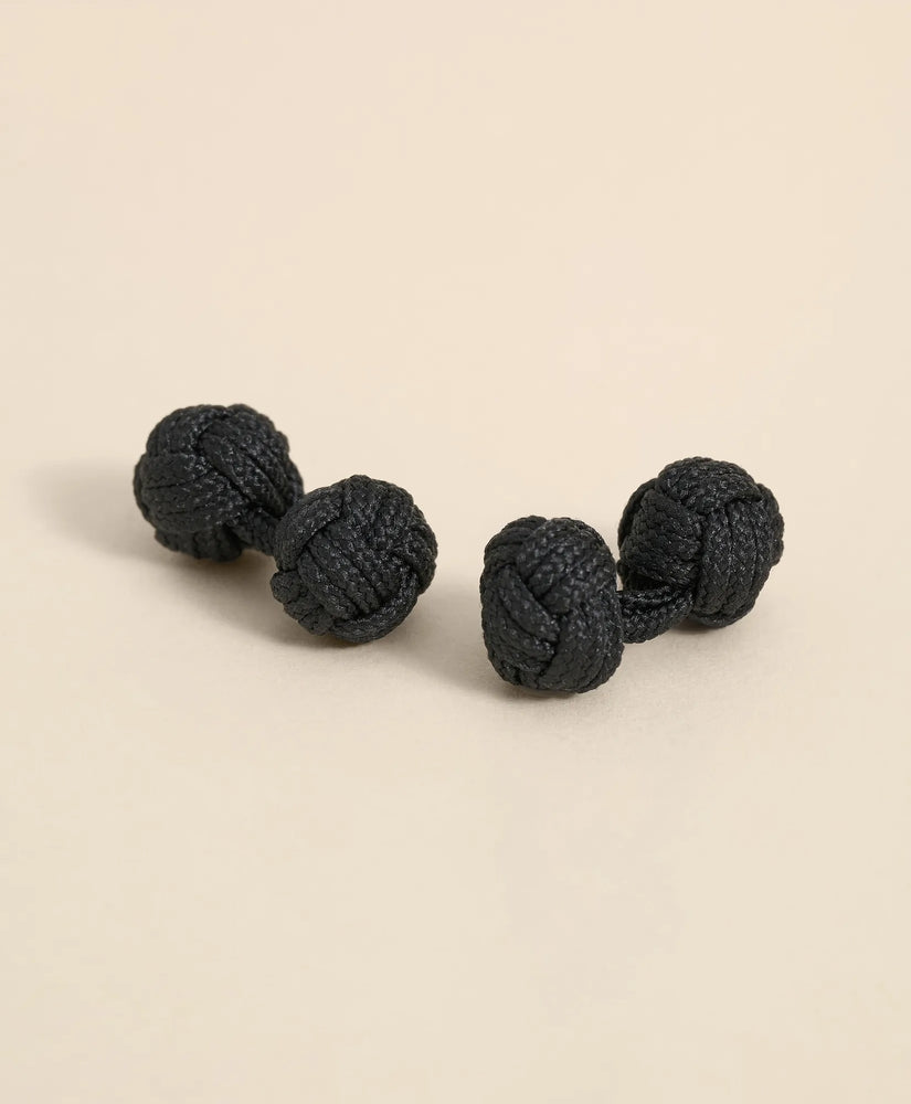 Brooks Brothers Men Woven Knot Cufflinks