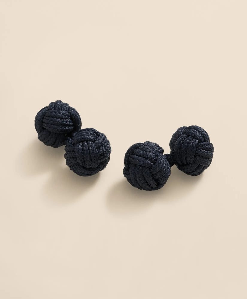Brooks Brothers Men Woven Knot Cufflinks
