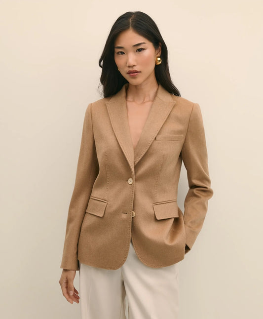 Brooks Brothers Women Camel Hair Blazer