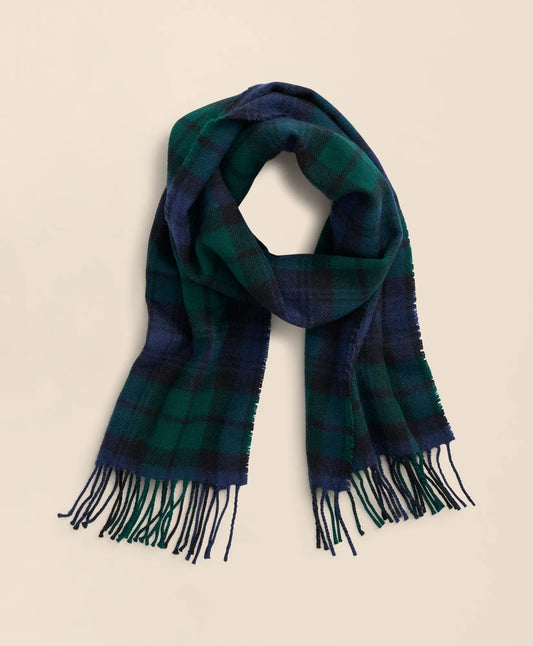Brooks Brothers Men Lambswool Black Watch Tartan Scarf
