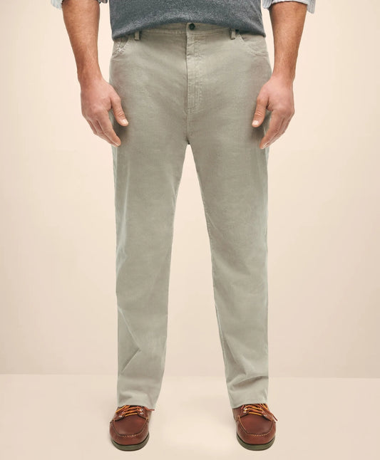 Brooks Brothers Men Big & Tall Five-Pocket Stretch Corduroy Cotton Pants