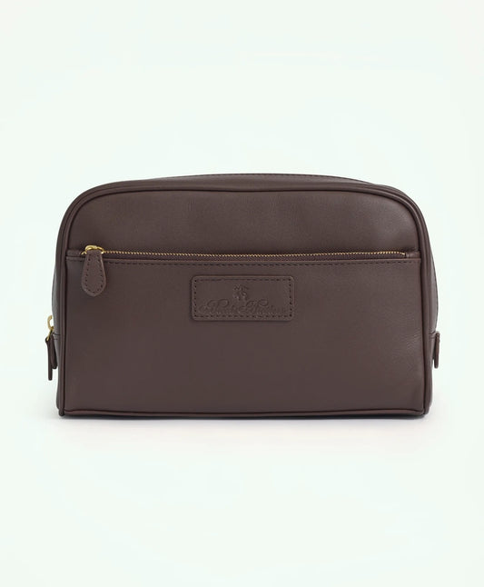 Brooks Brothers Men Large Leather Dopp Kit