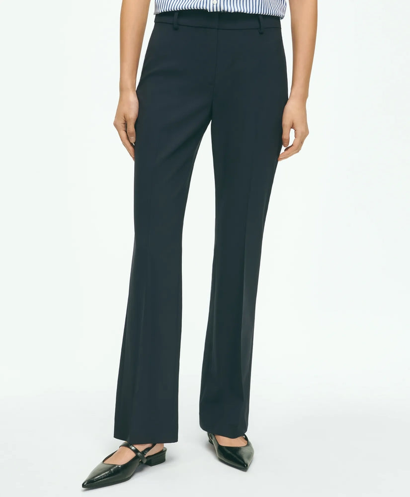 Brooks Brothers Women The Essentials Brooks Brothers Stretch Wool Flare Leg Trousers