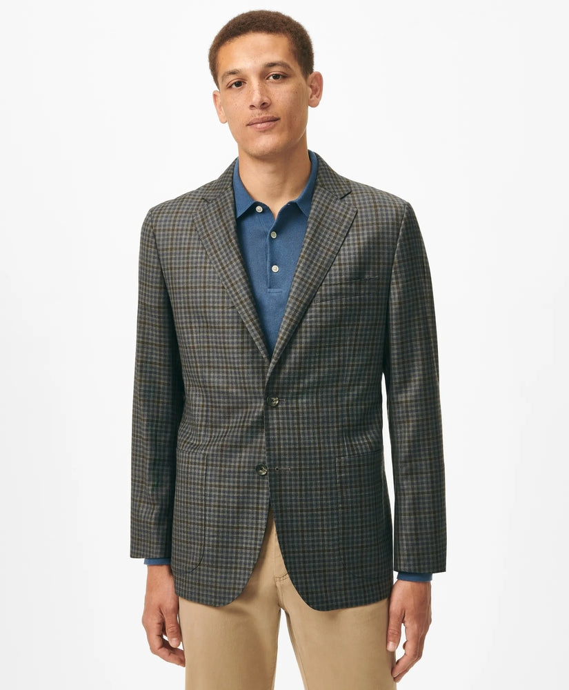 Brooks Brothers Sale Slim Fit Gingham Sport Coat in Wool