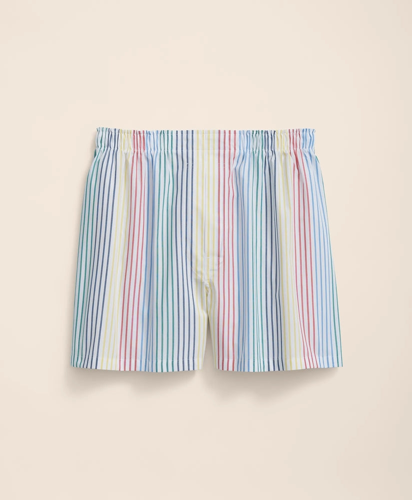 Brooks Brothers Men Cotton Broadcloth Archive Stripe Boxers