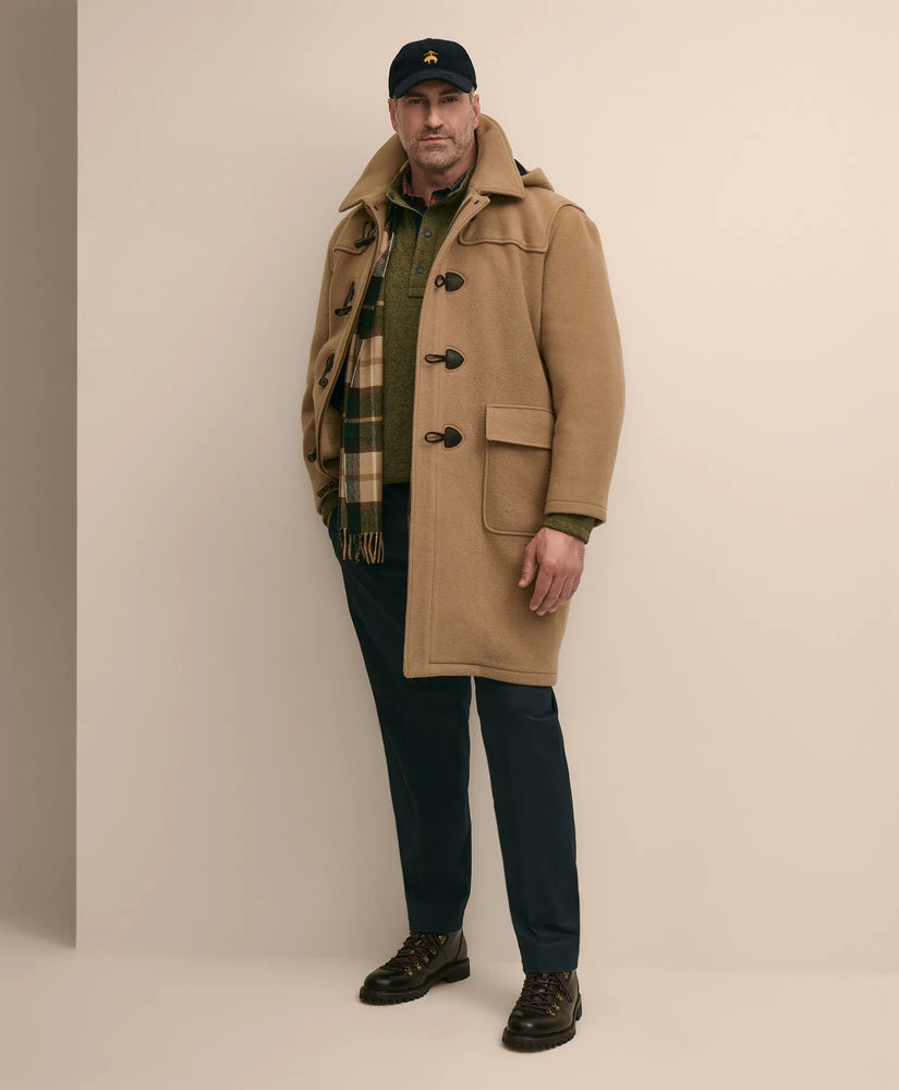 Brooks Brothers Men Big & Tall Classic Wool Duffle Coat