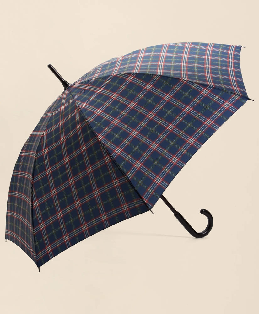 Brooks Brothers Men Signature Tartan Stick Umbrella