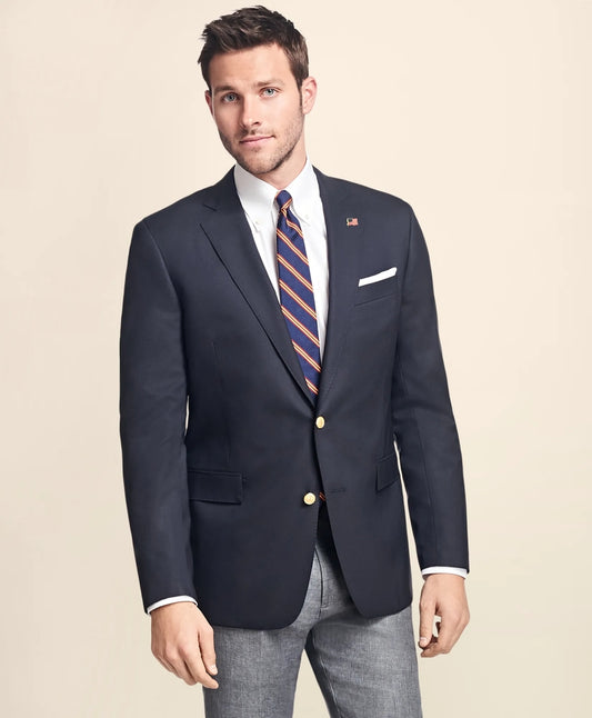 Brooks Brothers Men Classic Fit Two-Button 1818 Blazer