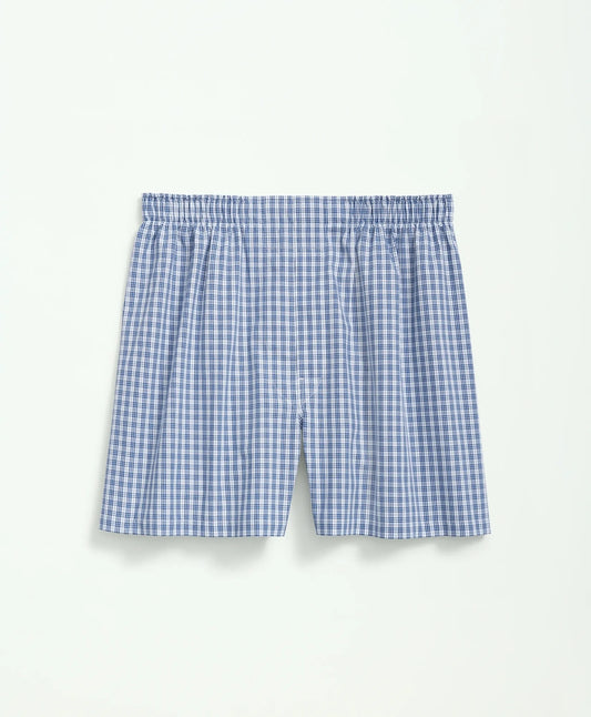 Brooks Brothers Sale Cotton Broadcloth Mini Checked Boxers