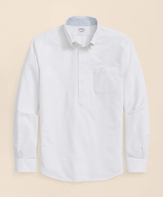 Brooks Brothers Men Friday Oxford Shirt, Pop-Over