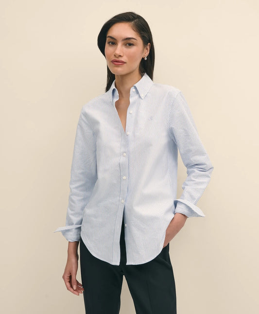 Brooks Brothers Shirts Classic-Fit Cotton Oxford Stripe Shirt