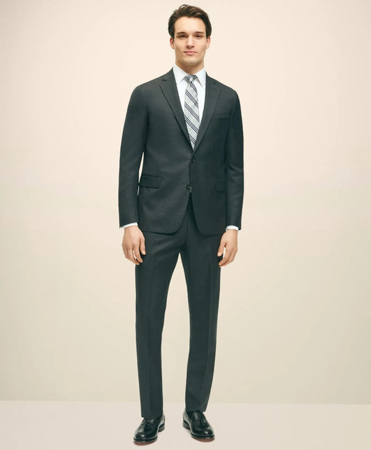 Brooks Brothers Tailored Classic Fit Wool Tic 1818 Suit