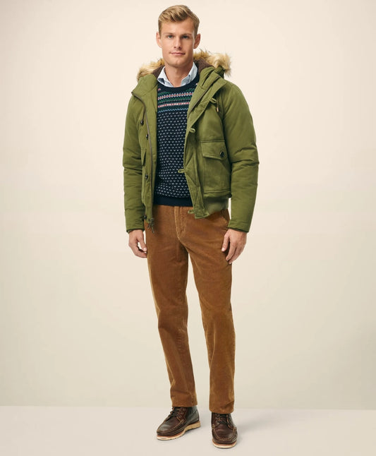 Brooks Brothers Men Down Bomber Jacket