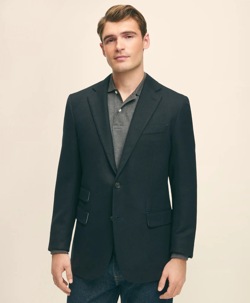 Brooks Brothers Men Slim Fit Stretch Wool Hopsack Blazer